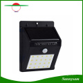 Solar Garden LED Light Lamp Outdoor 20 LED Sensor de movimiento Light Garden Path Wall Impermeable Lámpara de seguridad